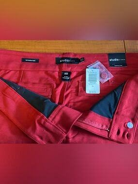 Torrid Studio Bootcut Ponte Red Trouser. Size 26R.